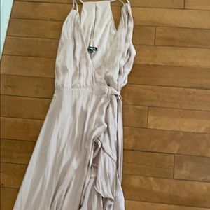 EXPRESS ASYMMETRICAL SATIN DRESS size M